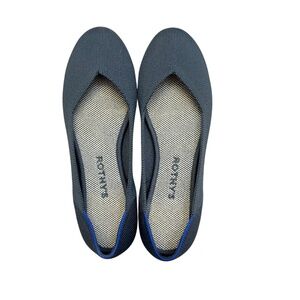 Rothy’s blue the square flats